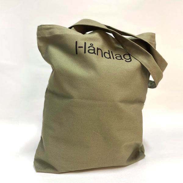 Totebag, bie grønn