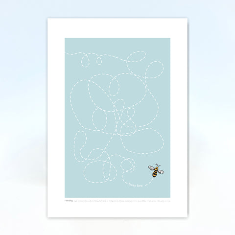 Stor kort A3, Busy bee