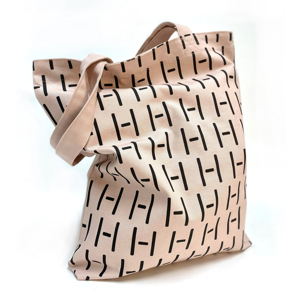 Totebag, rosa hånd
