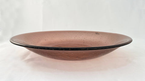 Glassfat, rosa