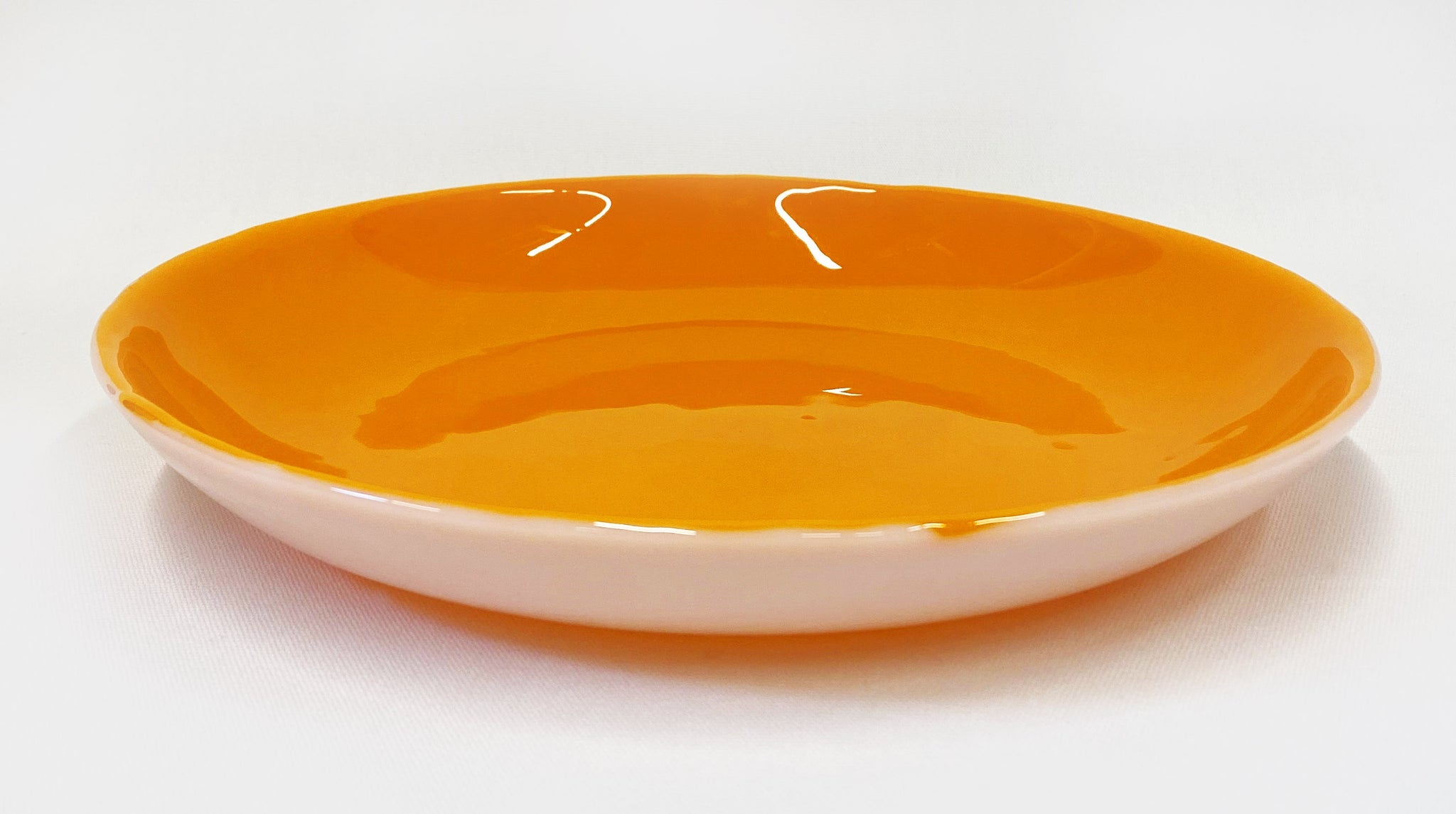 Glassfat, oransje