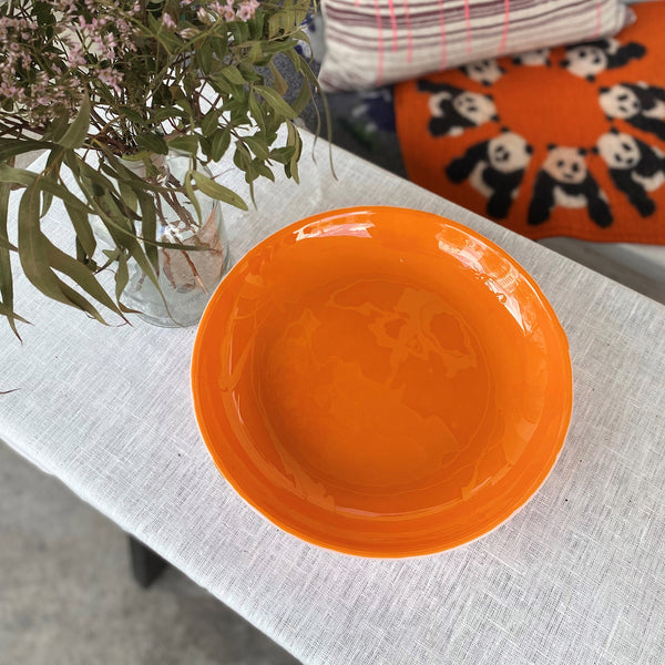 Glassfat, oransje
